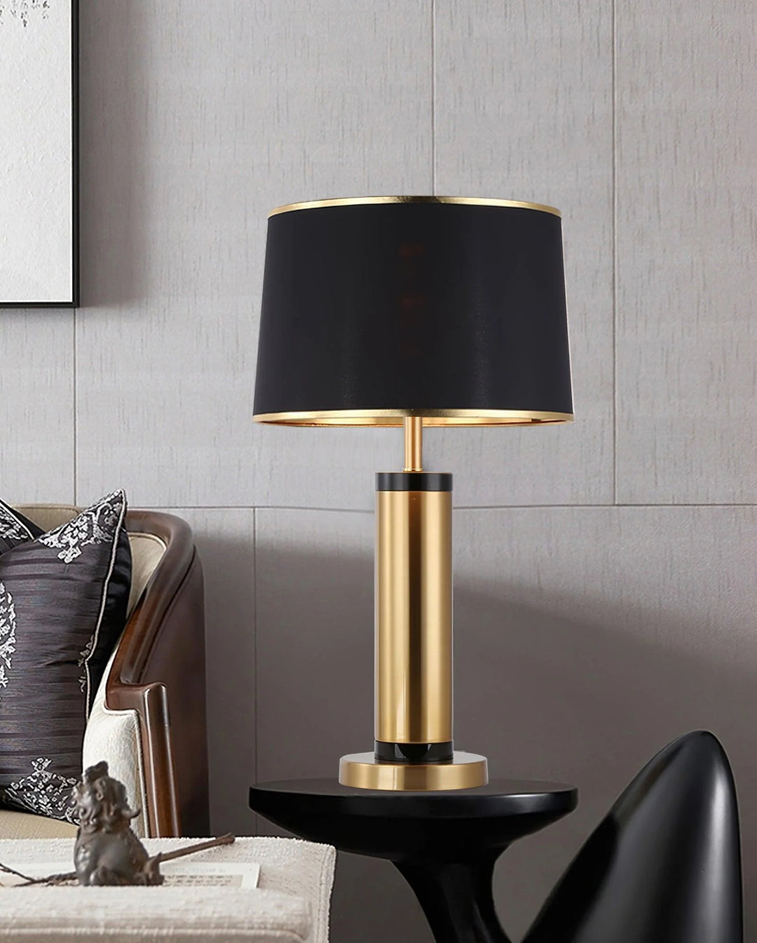 Vintage Metal Base Table Lamp-24