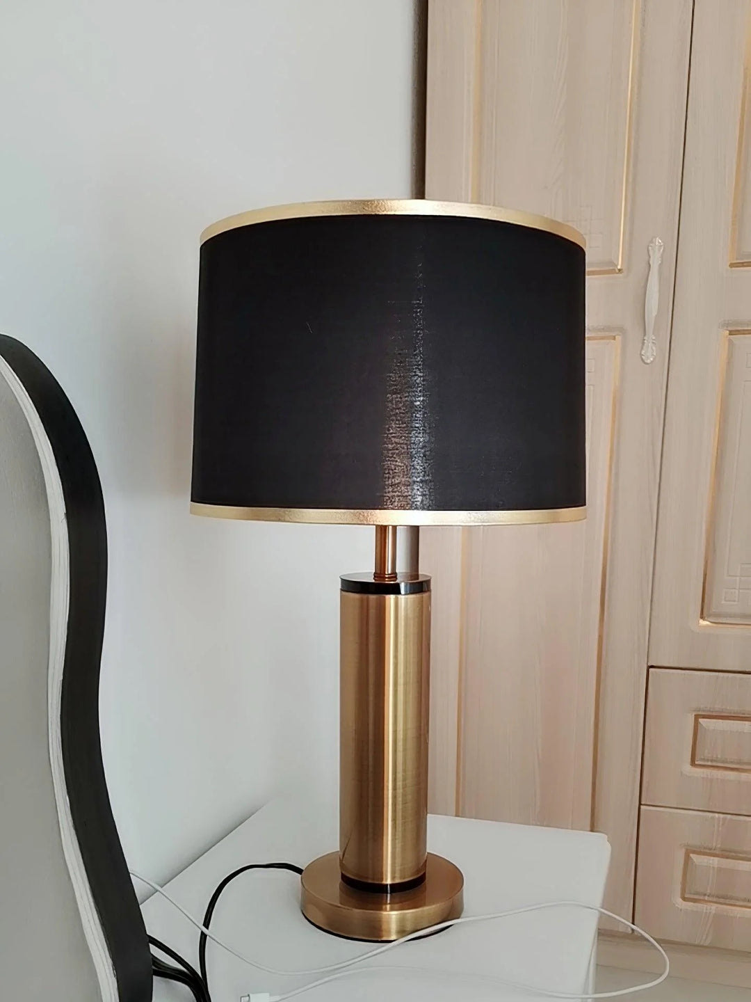 Vintage Metal Base Table Lamp-27