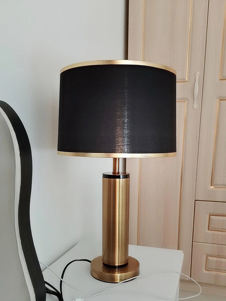 Vintage Metal Base Table Lamp-27