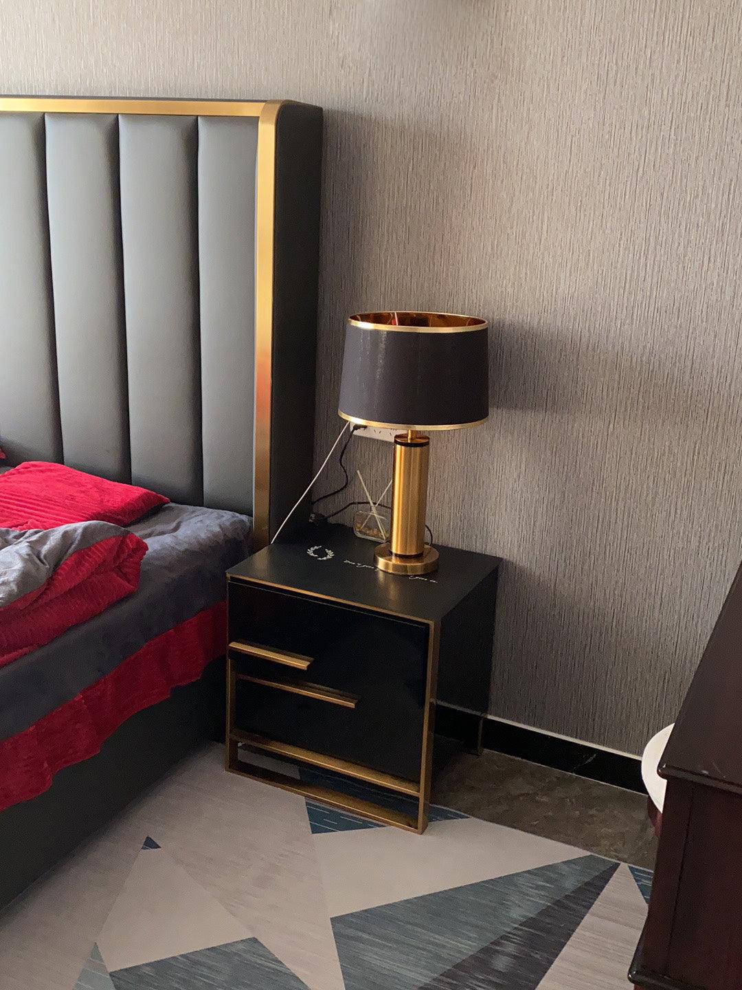 Vintage Metal Base Table Lamp-30