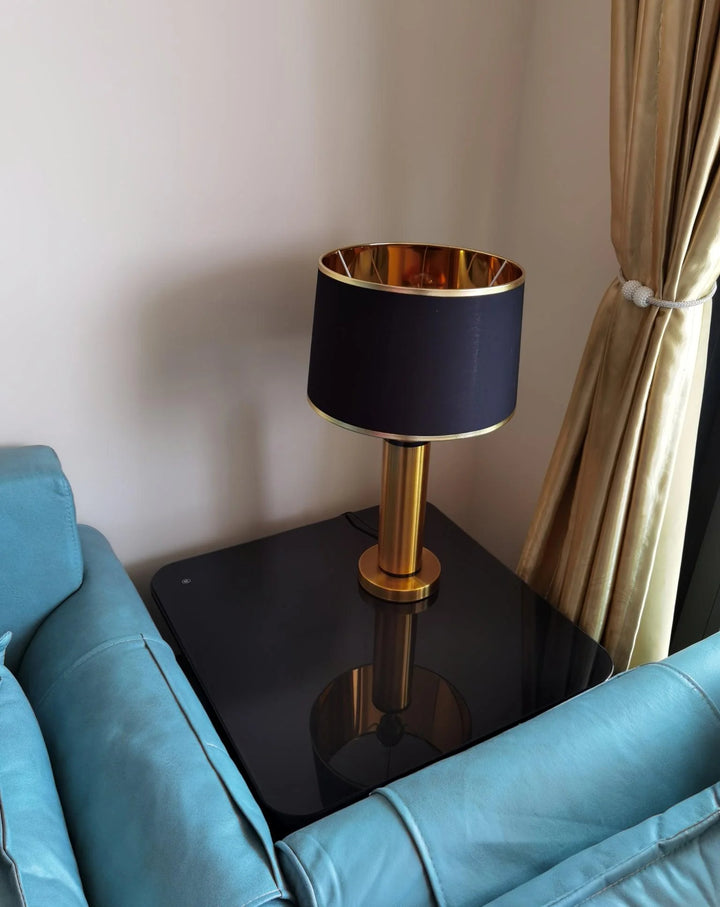 Vintage Metal Base Table Lamp-34