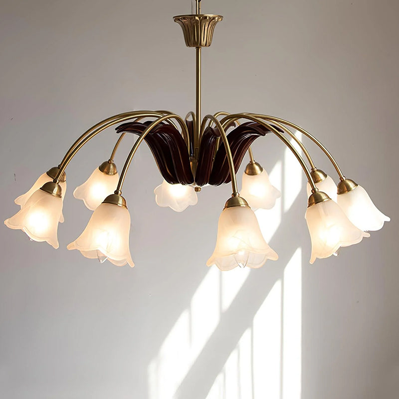 Vintage Morning Glory Chandelier 3