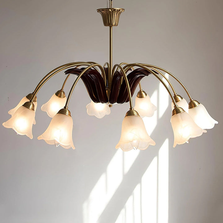 Vintage Morning Glory Chandelier 3