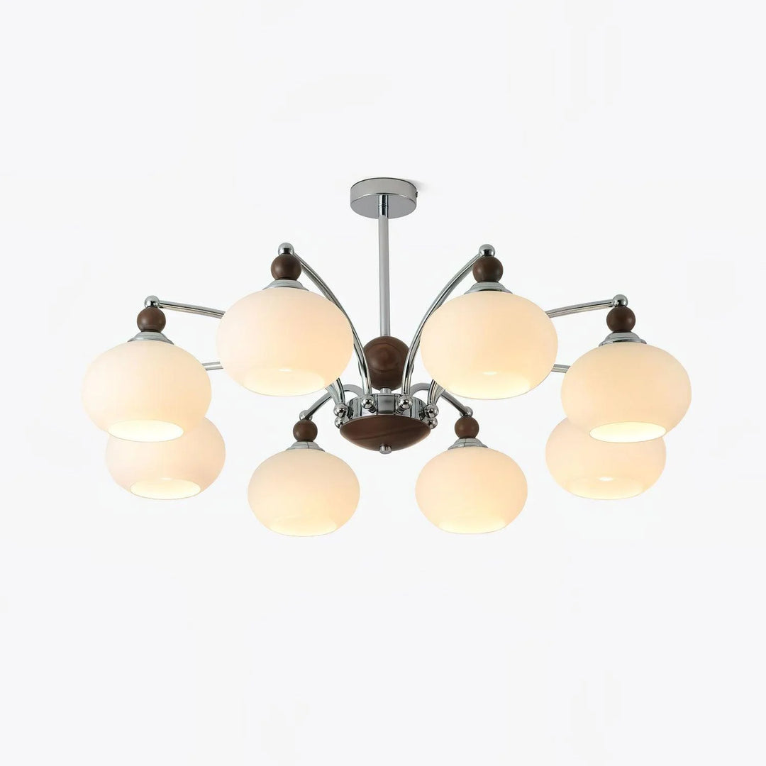 Vintage Persimmon Chandelier 4