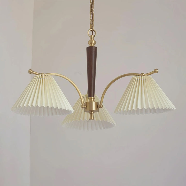 Vintage Pleated Chandeliers 10