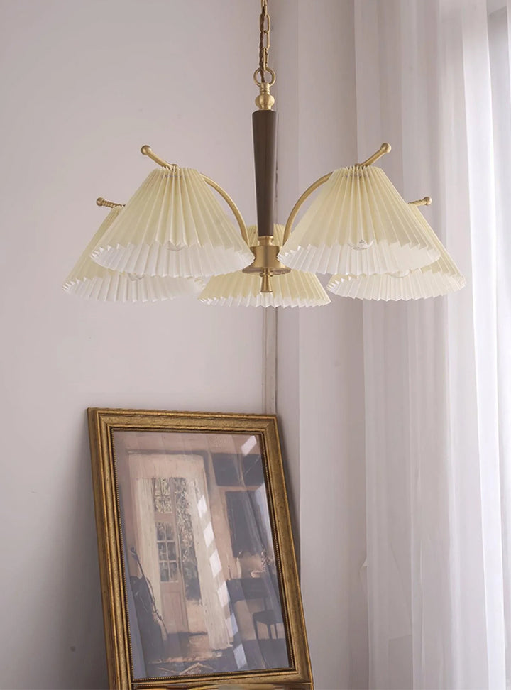 Vintage Pleated Chandeliers 11