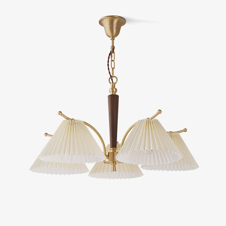 Vintage Pleated Chandeliers 3