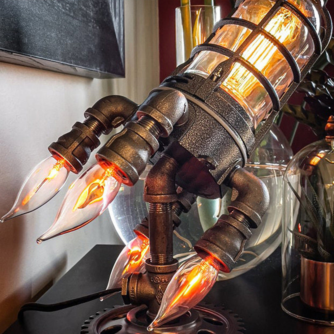 Vintage Steam Rocket Table Lamp 4