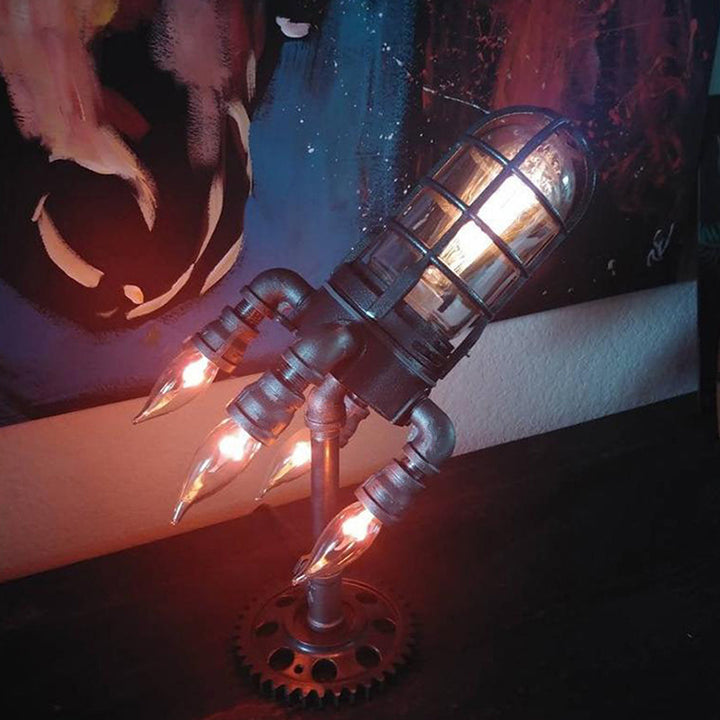 Vintage Steam Rocket Table Lamp 5