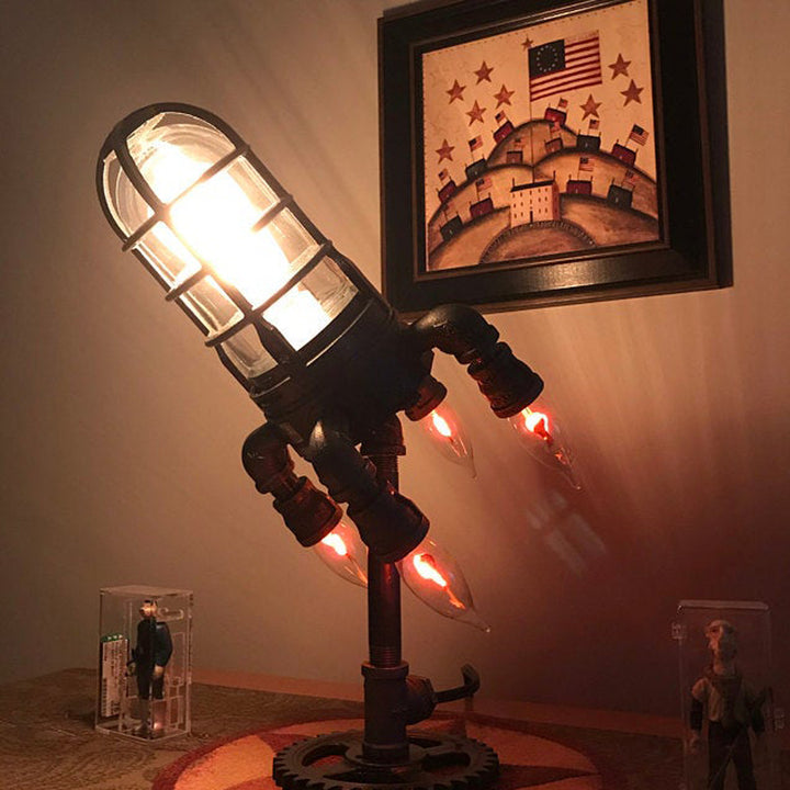 Vintage Steam Rocket Table Lamp 8