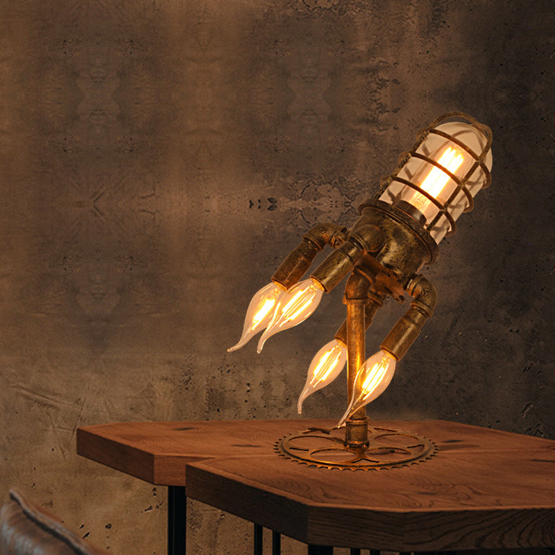 Vintage Steam Rocket Table Lamp - Main Image