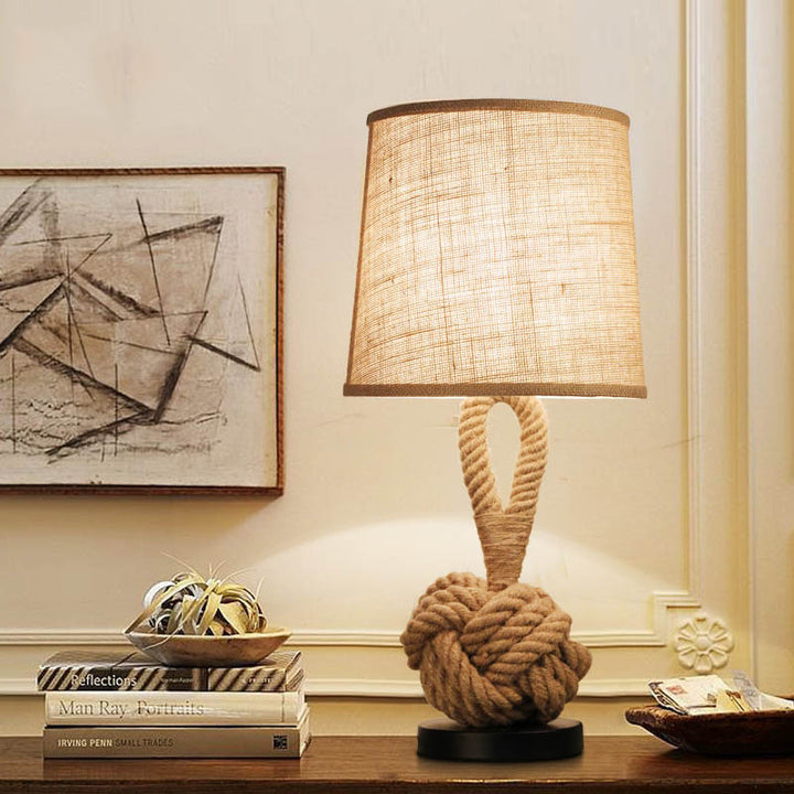 Vintage Twine Desk Lamp 5