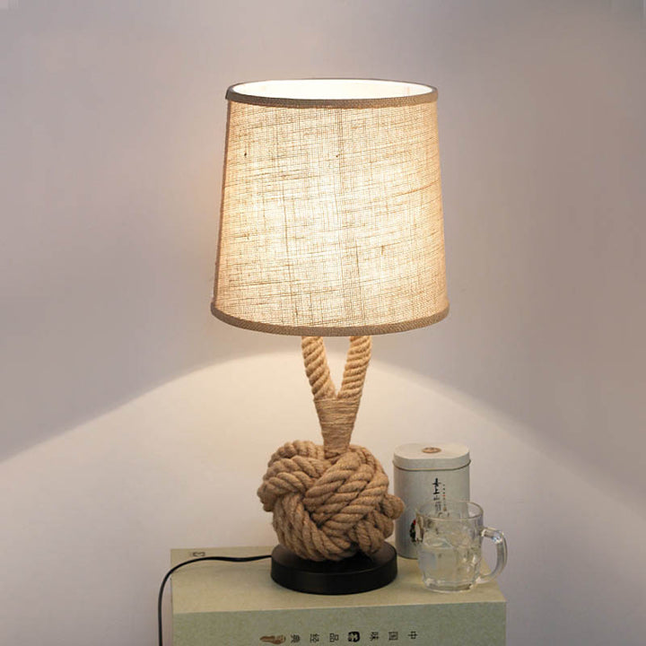 Vintage Twine Desk Lamp 6