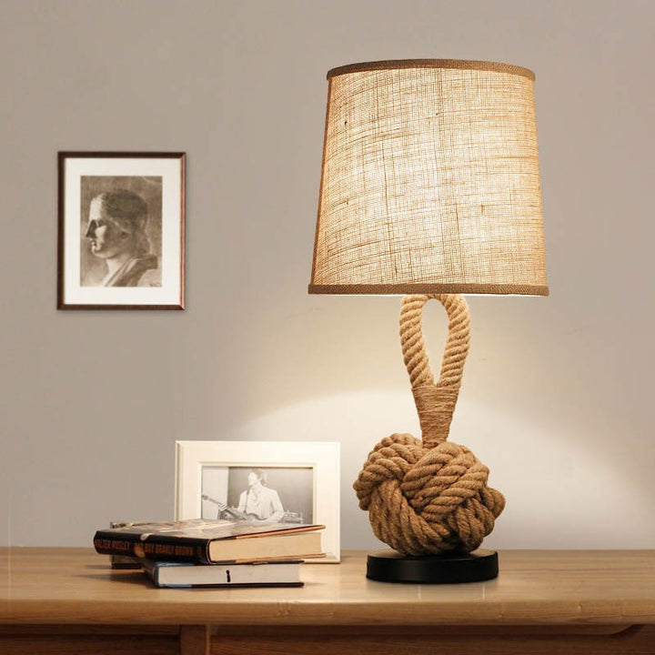 Vintage Twine Desk Lamp 7