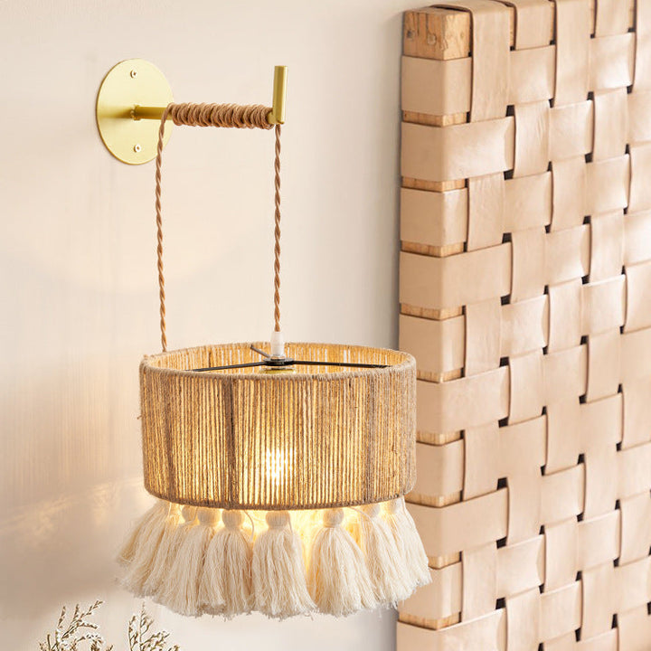 Vintage Twine Wall Lamp 90