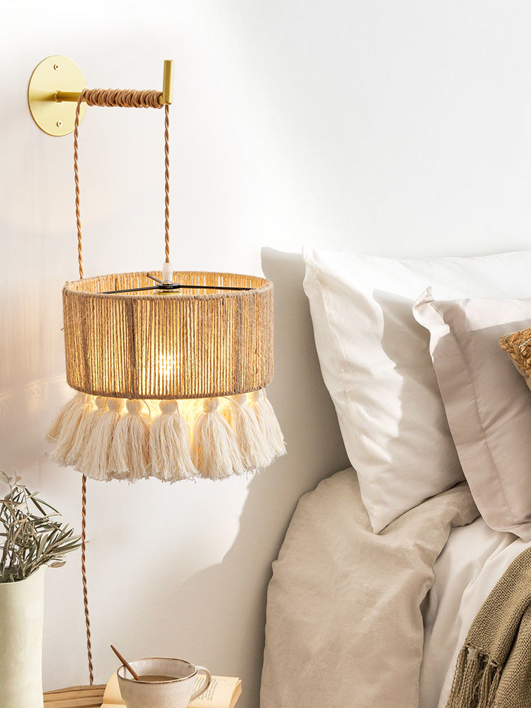 Vintage Twine Wall Lamp 97