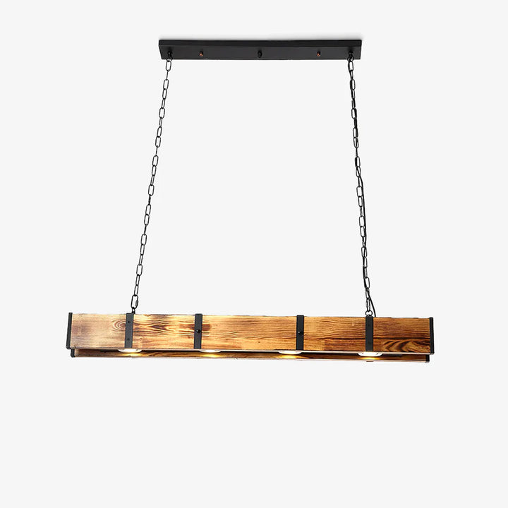 Vintage Wood Pendant Lamp 2