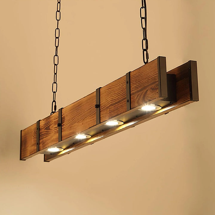 Vintage Wood Pendant Lamp 4