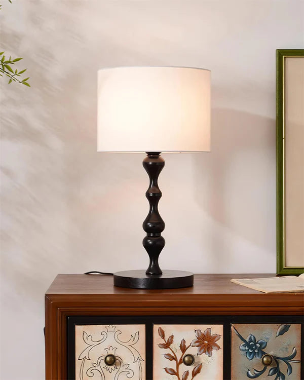 Vintage Wood Table Lamp 12