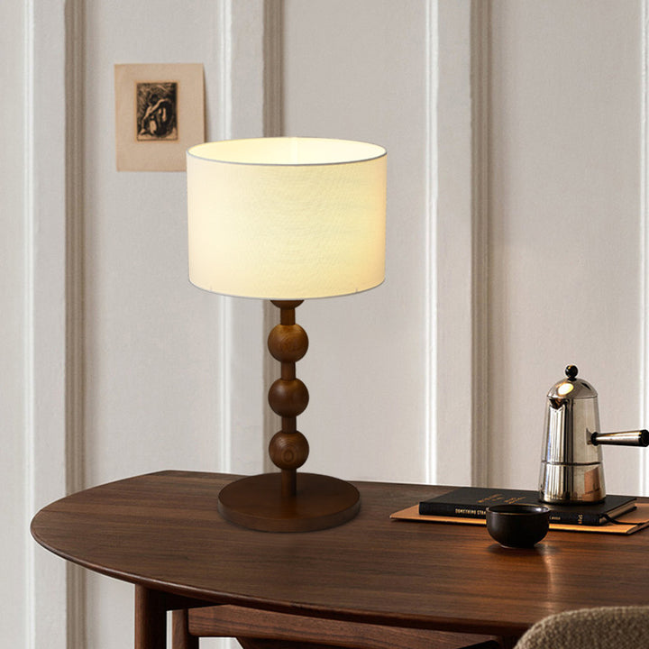 Vintage Wood Table Lamp 5