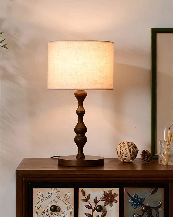 Vintage Wood Table Lamp 6