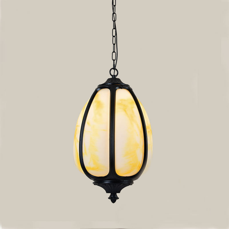 Vintage Pumpkin Pendant Lamp