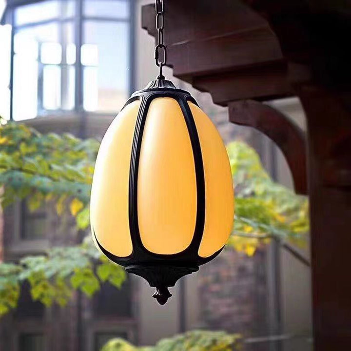 Vintage Pumpkin Pendant Lamp