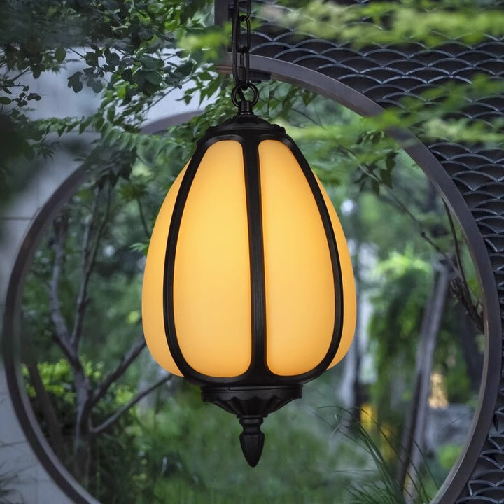 Vintage Pumpkin Pendant Lamp