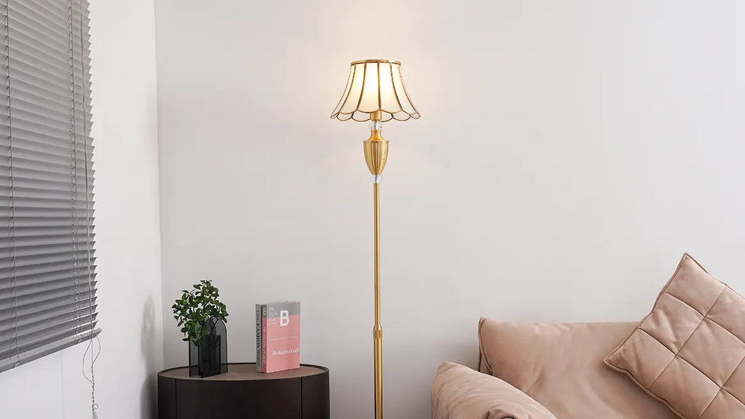 Virell Brass Floor Lamp New 11