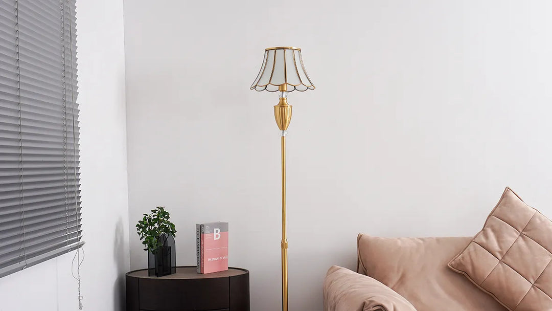 Virell Brass Floor Lamp New 12