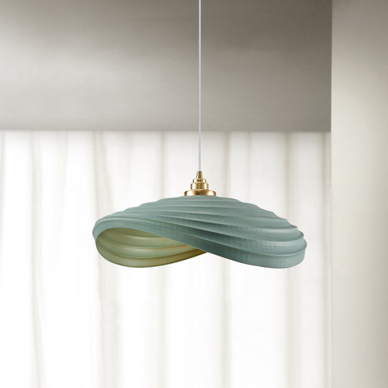 Wabi-Sabi_Ripple_Pendant_Lamp light green