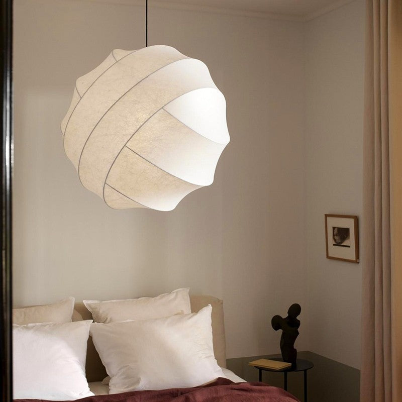 Wabi-sabi Silk Ball Pendant Light