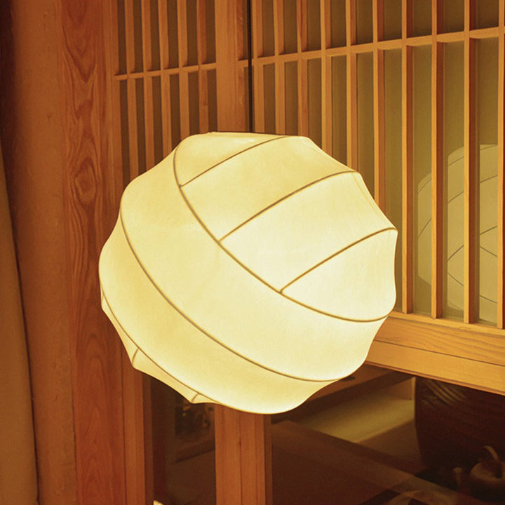 Wabi-sabi Silk Ball Pendant Light