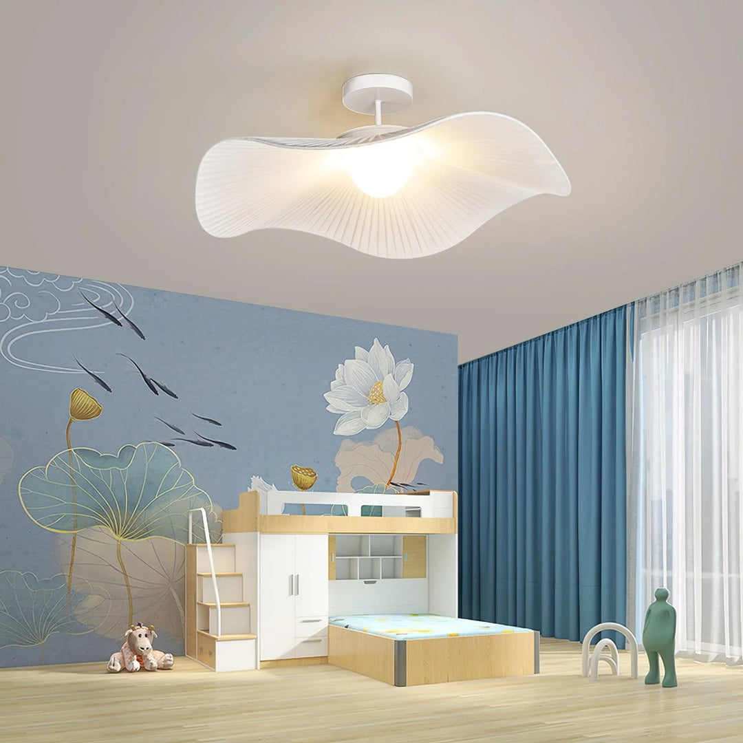 Wavy Pleated Ceiling Lamp in children_s bedroom