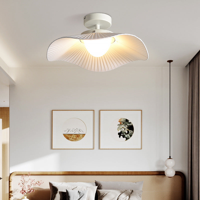 Wavy Pleated Ceiling Lamp in lounge