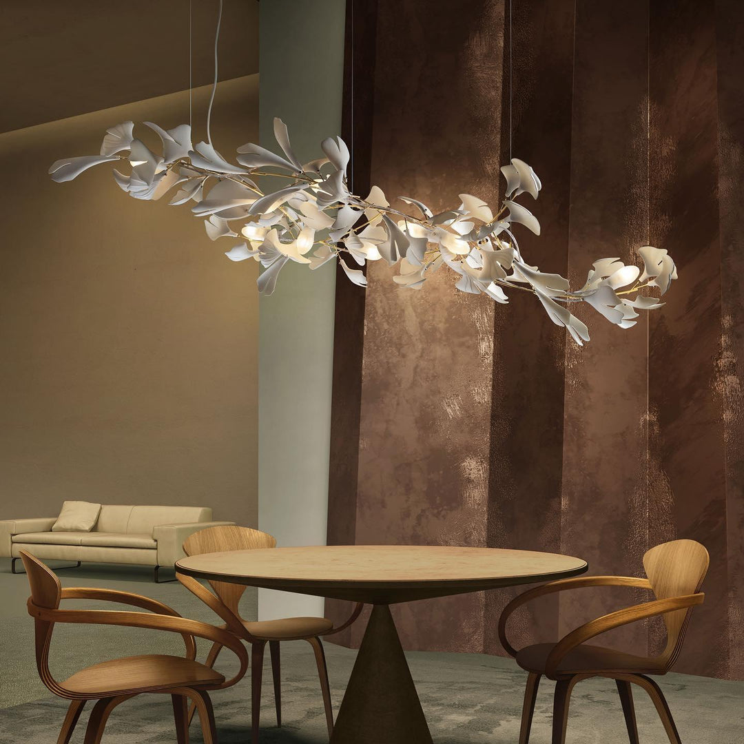 White Gingko Chandelier A 24