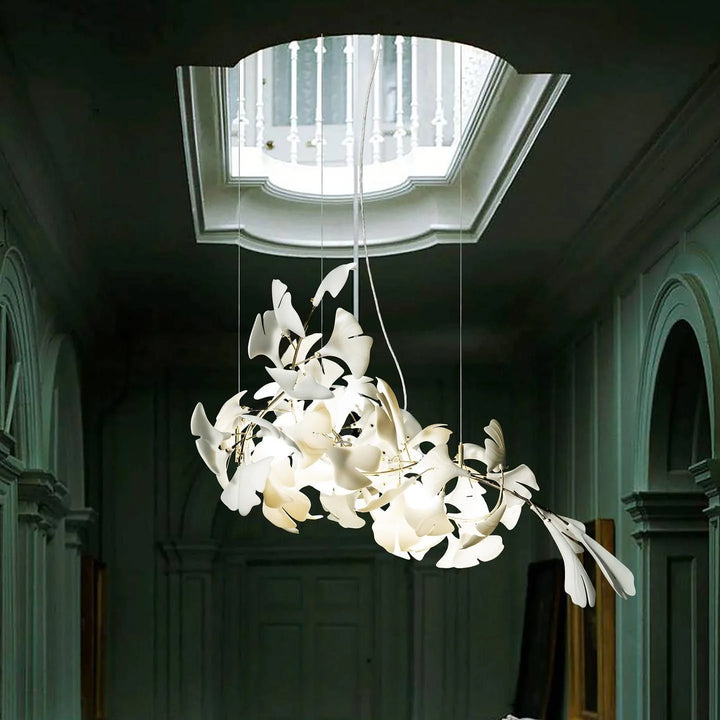 White Gingko Chandelier A 26