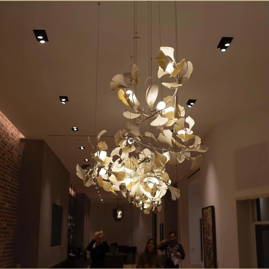 White Gingko Chandelier A 33