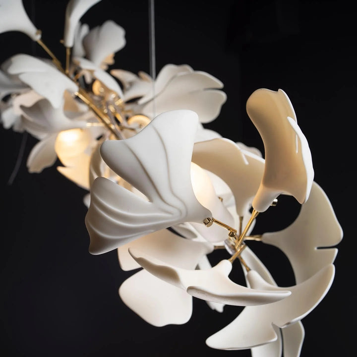 White Gingko Chandelier A 36