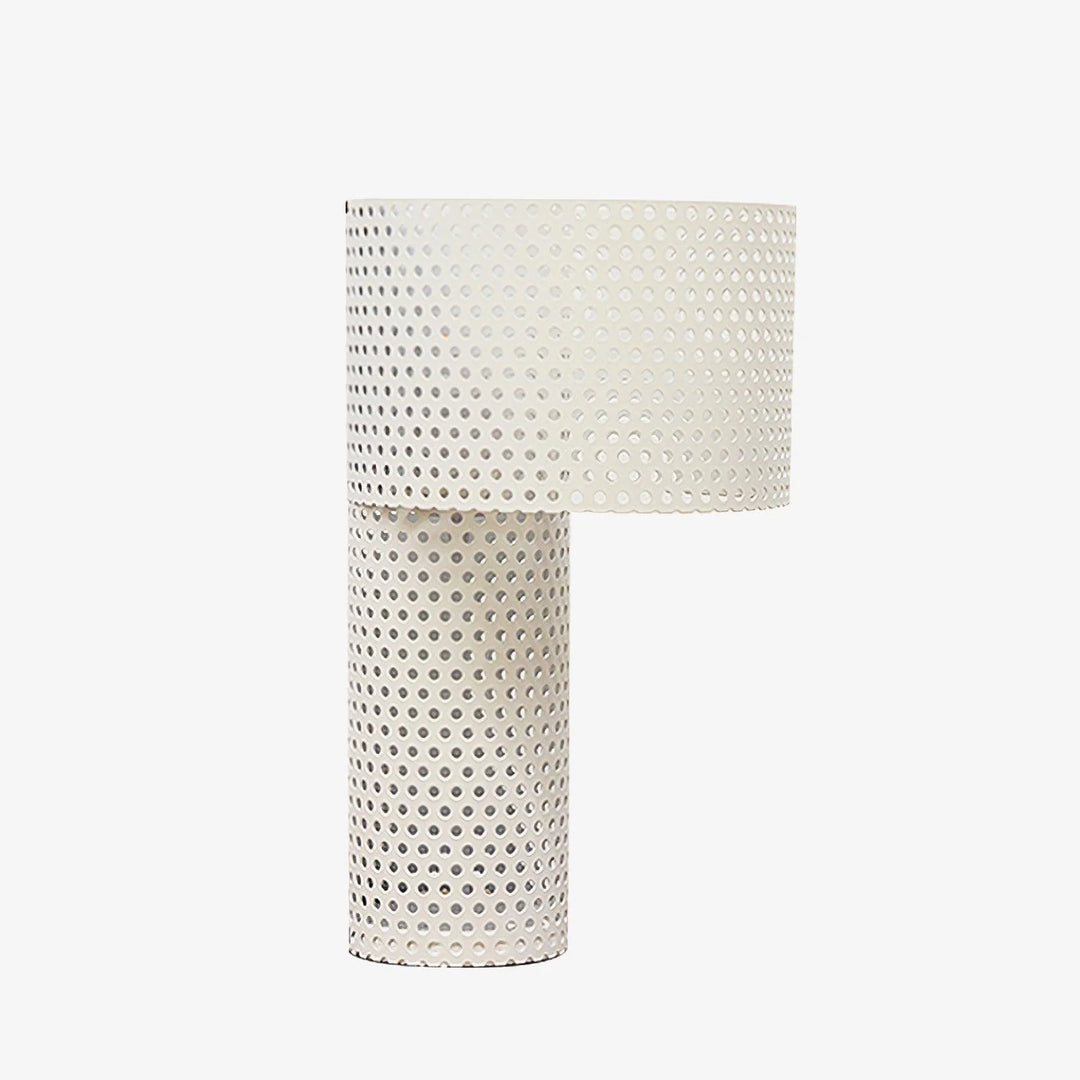 White Grid Table Lamp-1