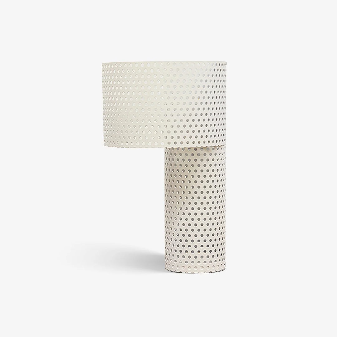 White Grid Table Lamp-4