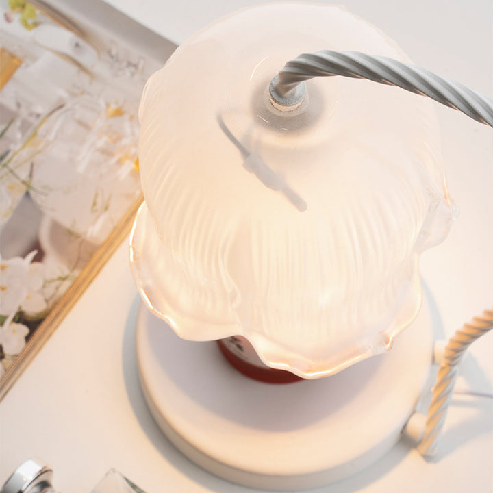 White Tulip Candle Warmer Lamp 1