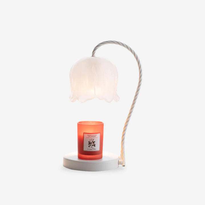 White Tulip Candle Warmer Lamp 3