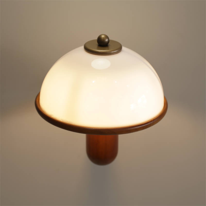 Wood Mushroom Wall Lamp D