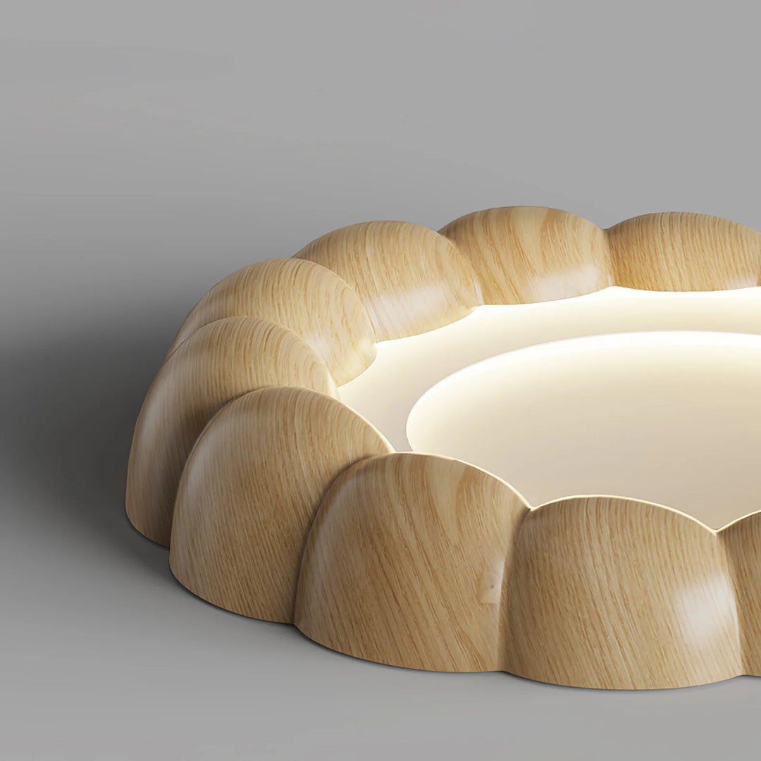 Wood Ripple Ceiling Lamp