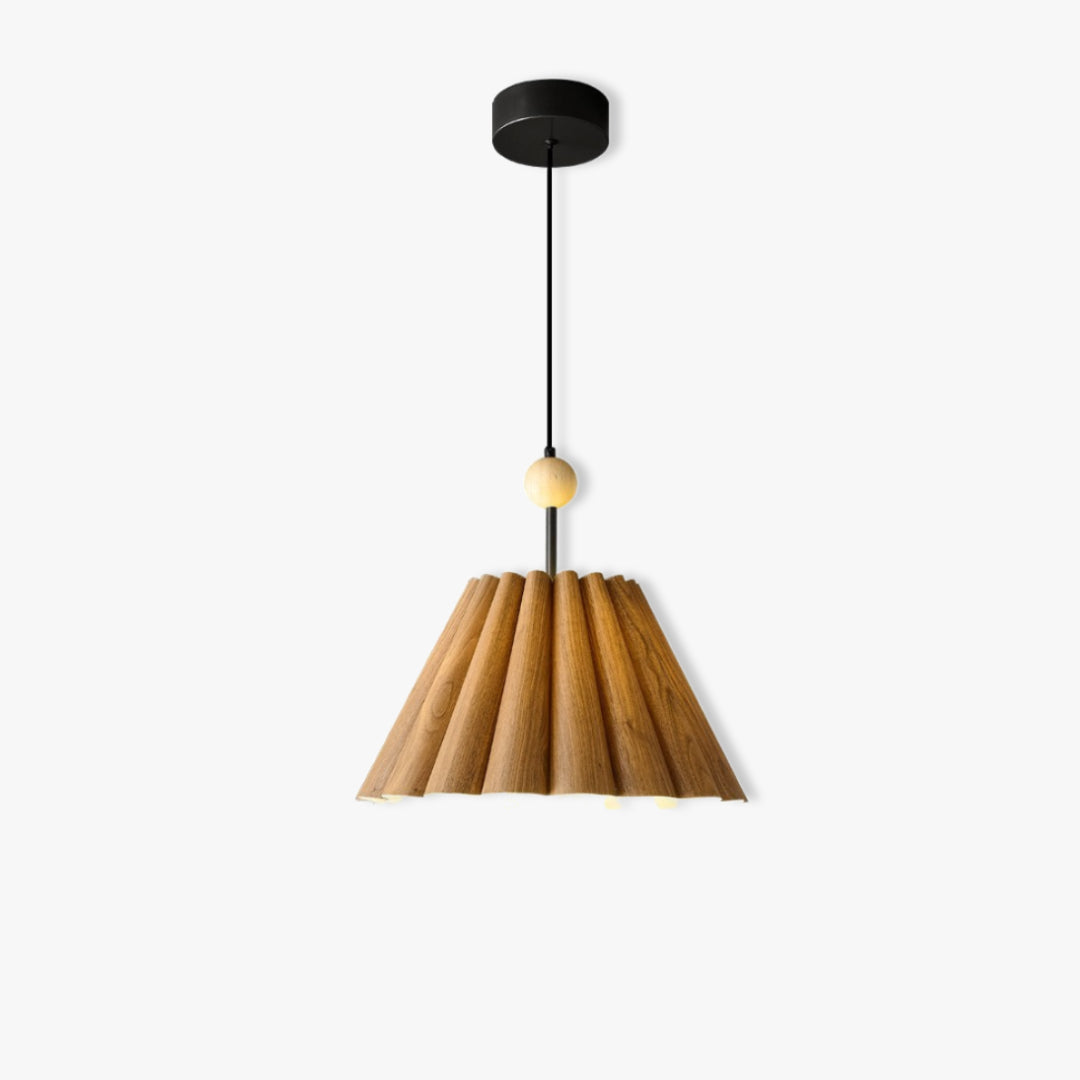 Wood Roll Pendant Lamp 1