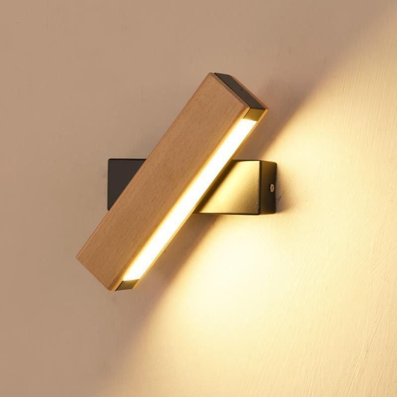 Wood Rotatable Wall Light 1