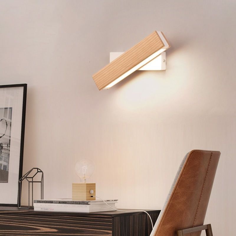 Wood Rotatable Wall Light 4