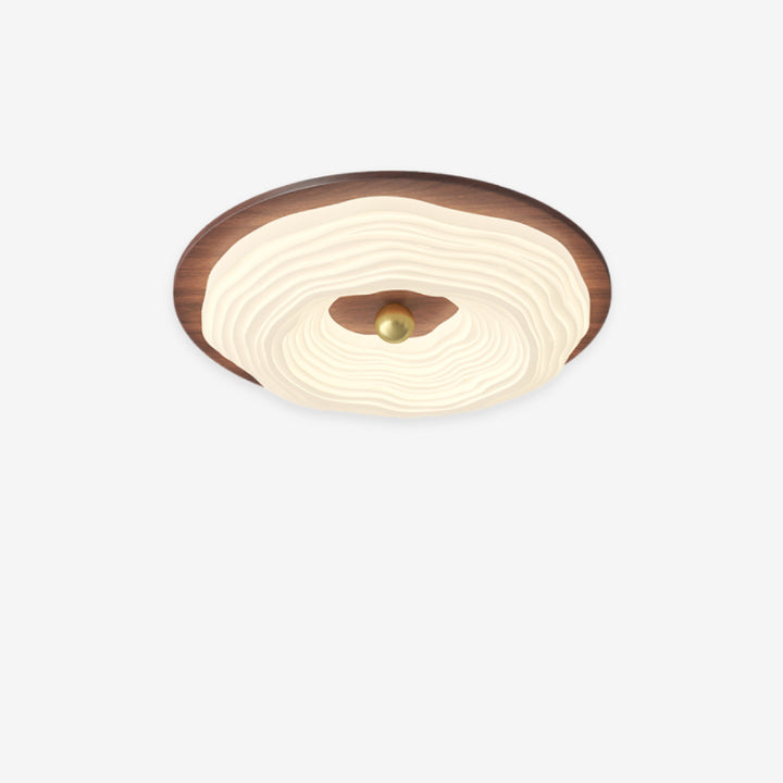 Wooden Donut Ceiling Lamp