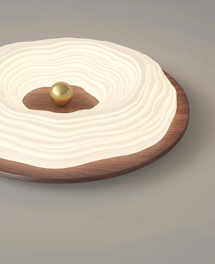 Wooden Donut Ceiling Lamp